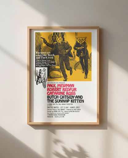 Butch Catsidy and the Sunnap Kitten Unframed Print