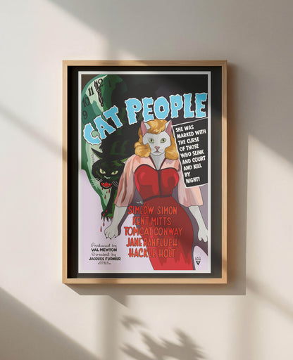 Cat People Unframed Print