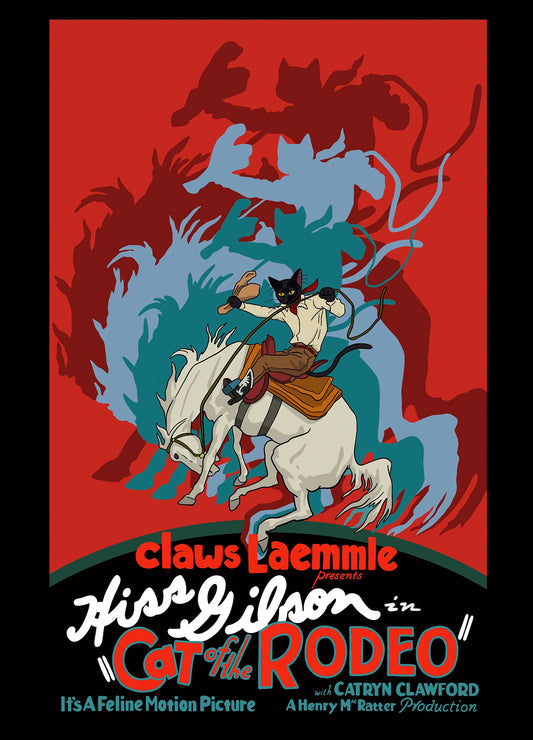 Cat of the Rodeo Unframed Print