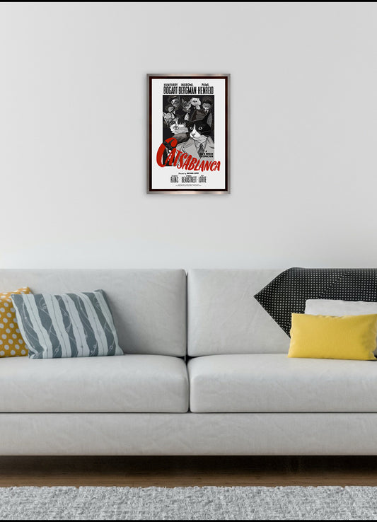 Catsablanca Unframed Print