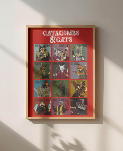 Catacombs and Cats Unframed Print