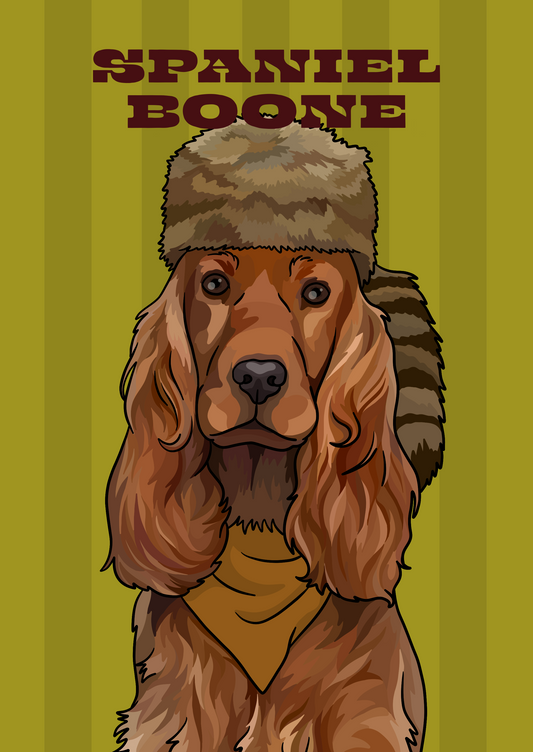Spaniel Boone (Cocker Spaniel) Unframed Print