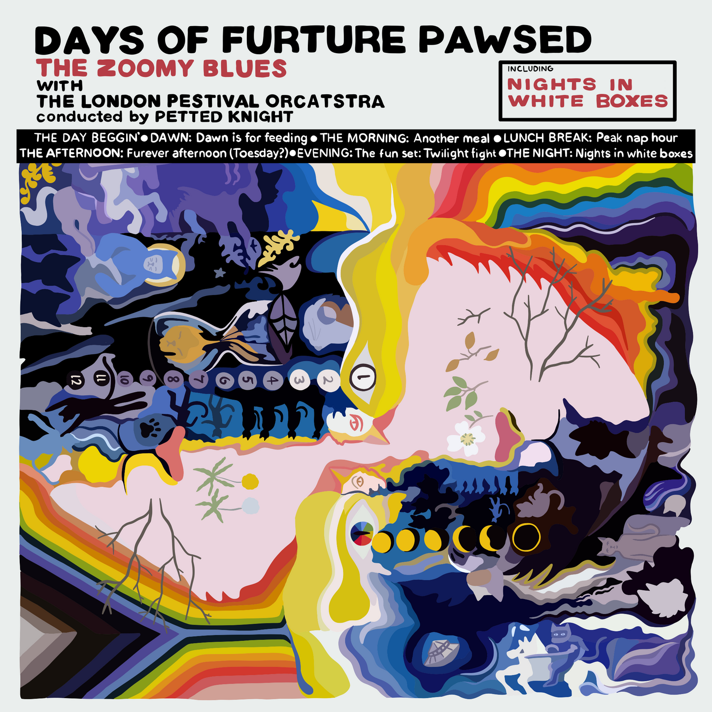 The Zoomy Blues Days of Furture Pawsed Unframed Print