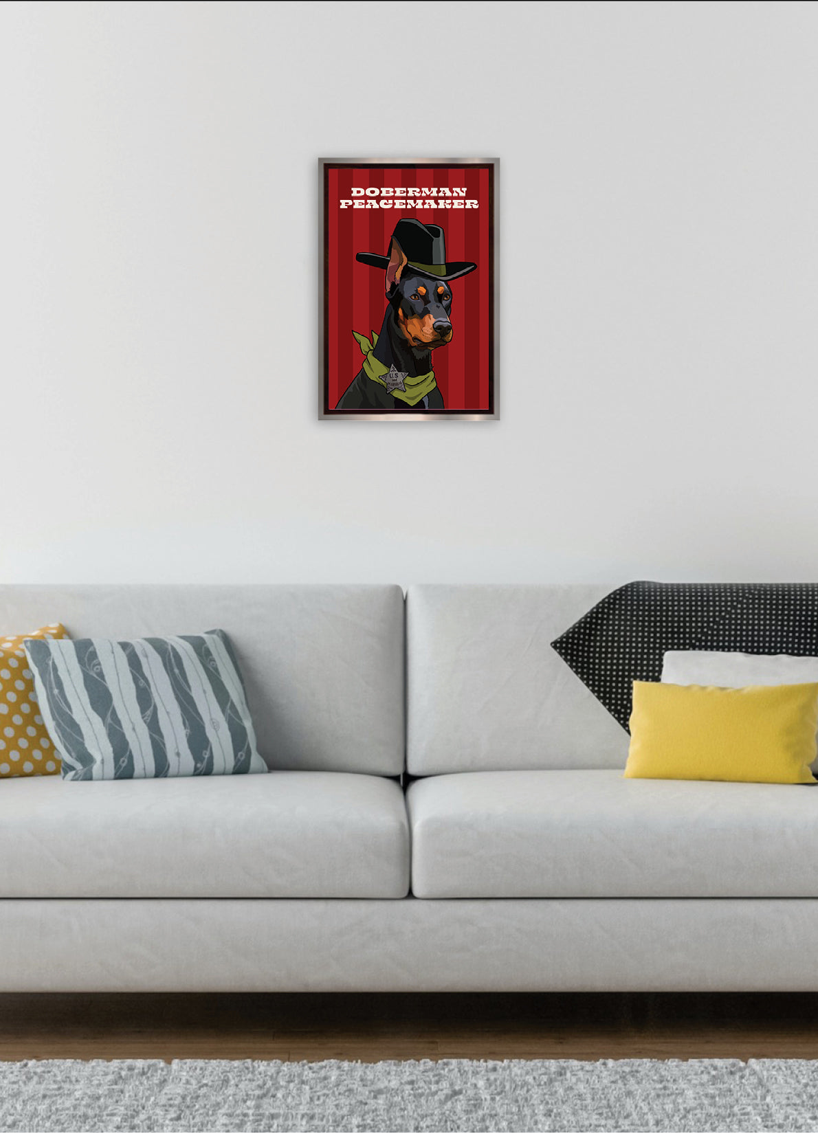 Doberman Peacemaker (Doberman Pinscher) Unframed Print