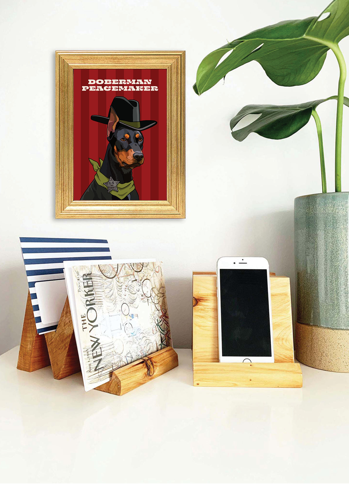 Doberman Peacemaker (Doberman Pinscher) Unframed Print