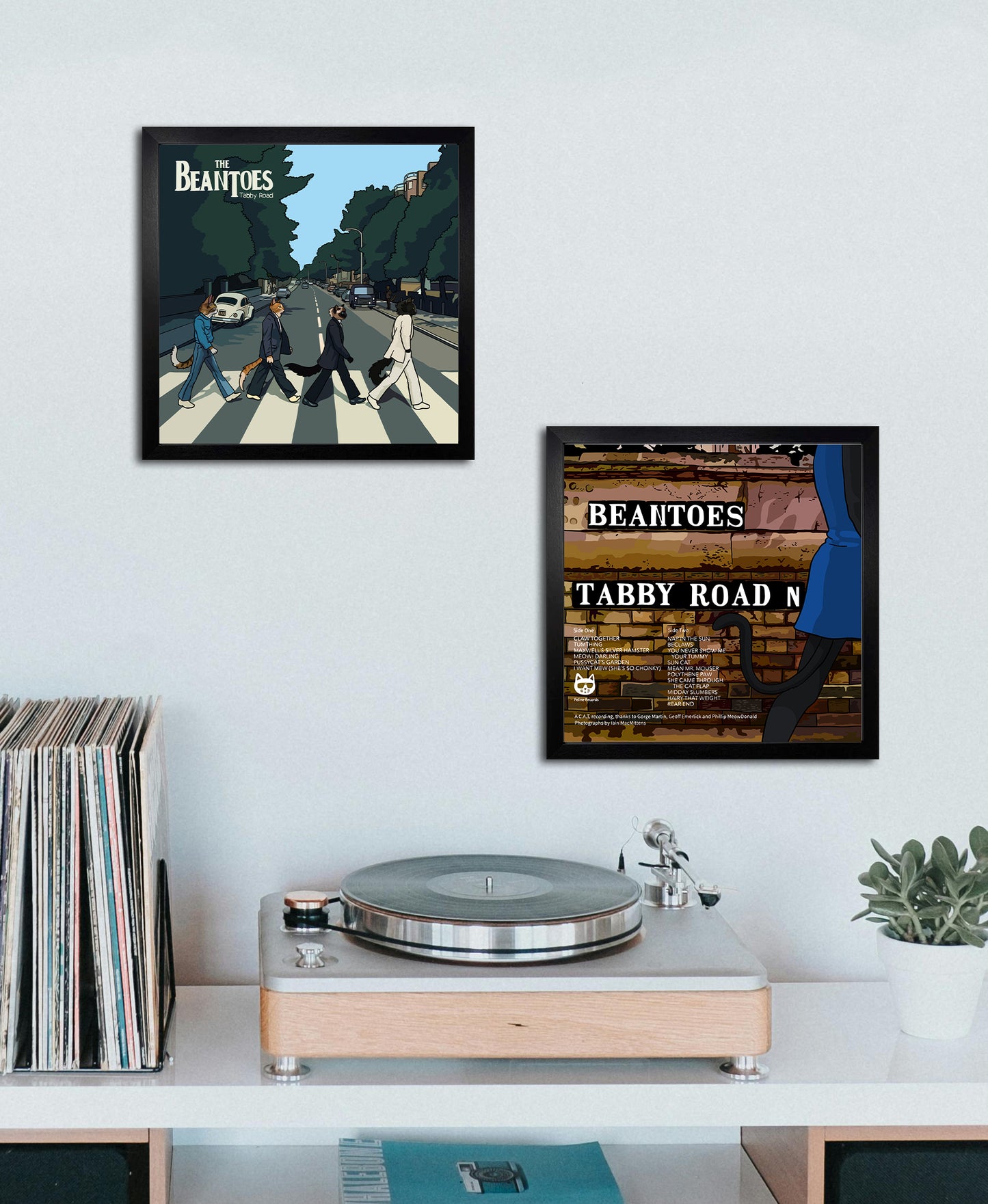 The Beantoes Tabby Road Unframed Prints