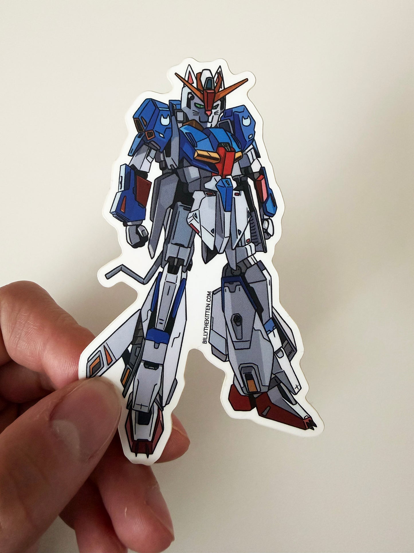 Dumdum Robo-Cat 4" Vinyl Sticker