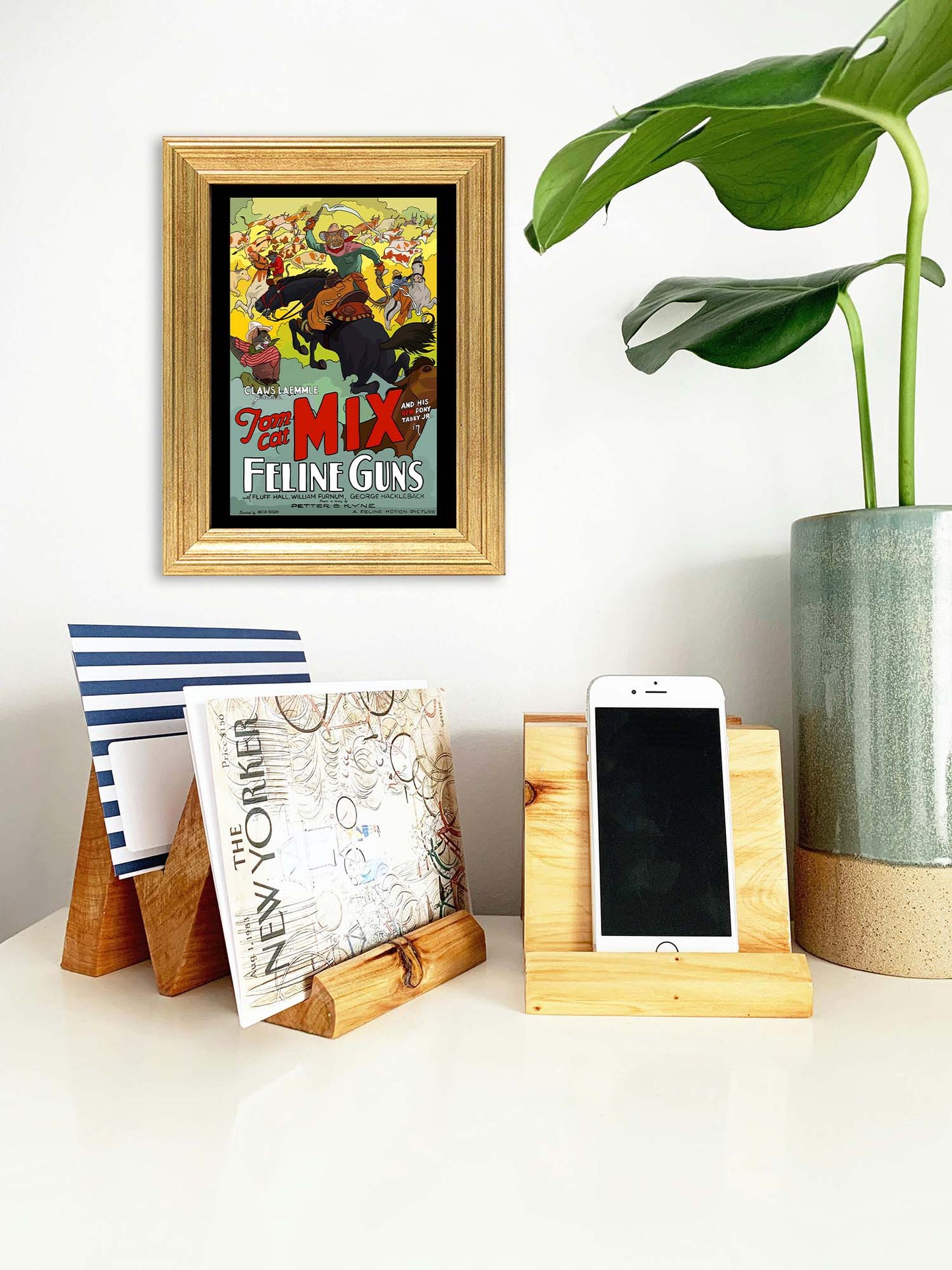 Feline Guns Unframed Print