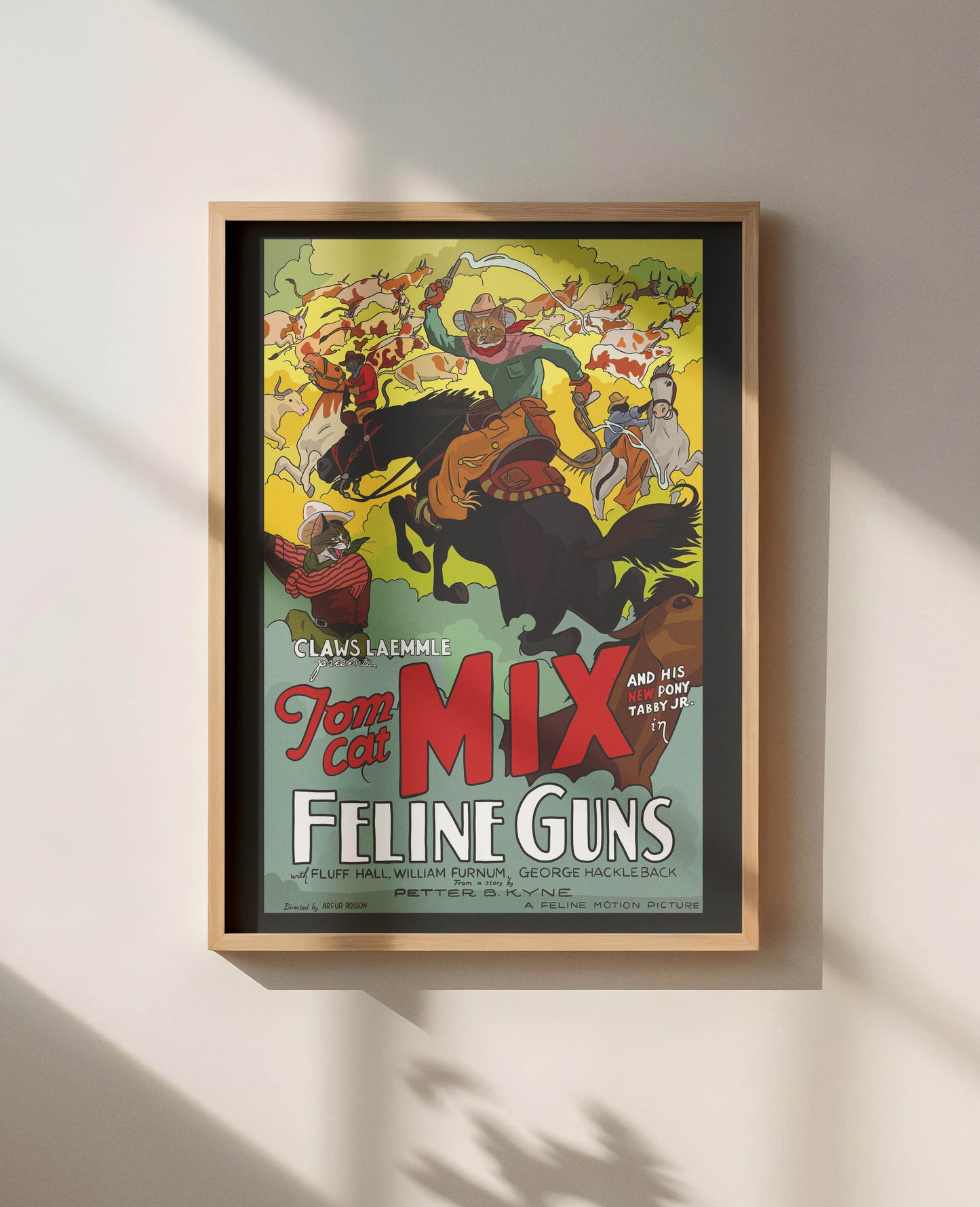 Feline Guns Unframed Print