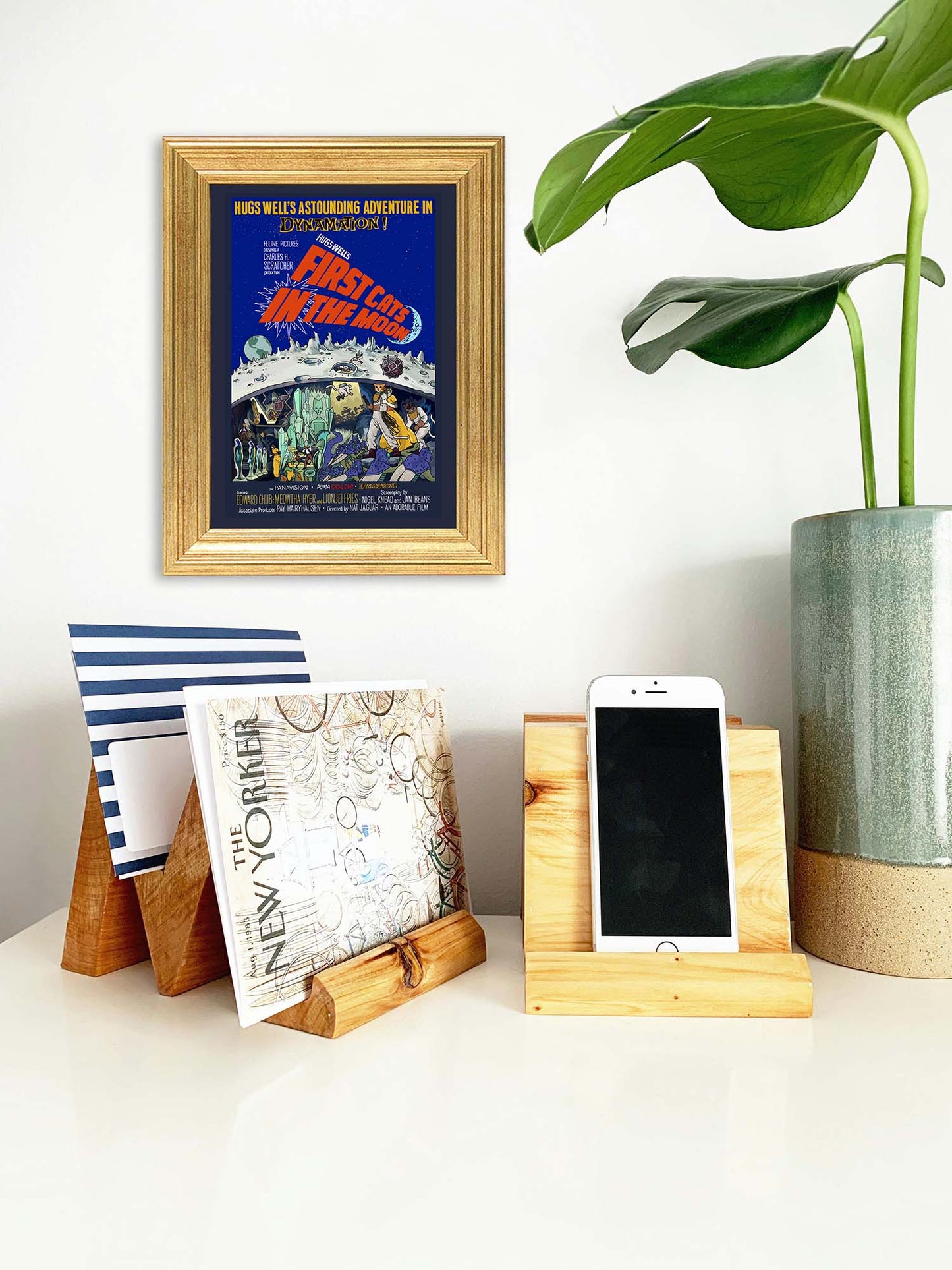 First Cats IN the Moon Unframed Print