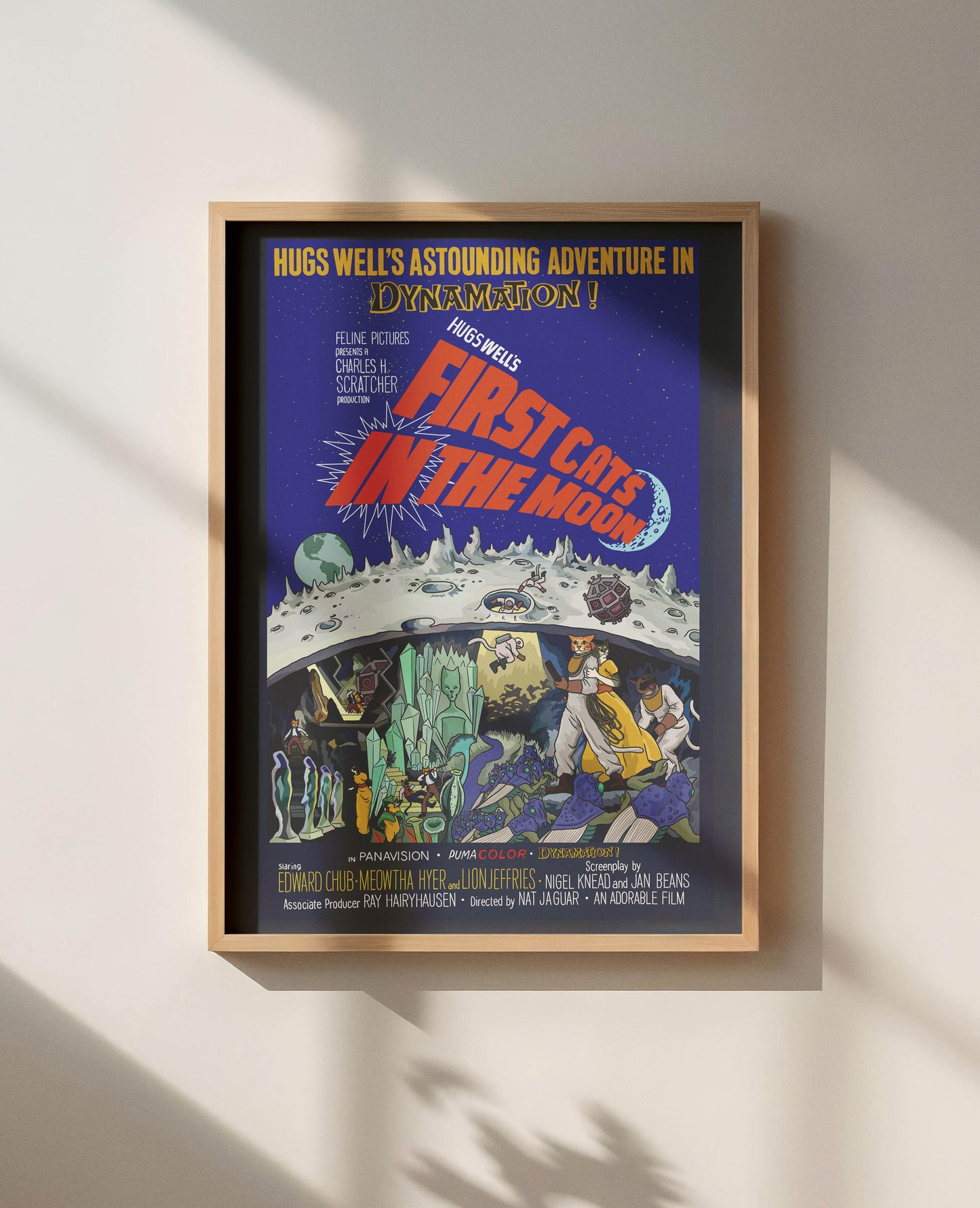 First Cats IN the Moon Unframed Print