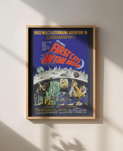 First Cats IN the Moon Unframed Print