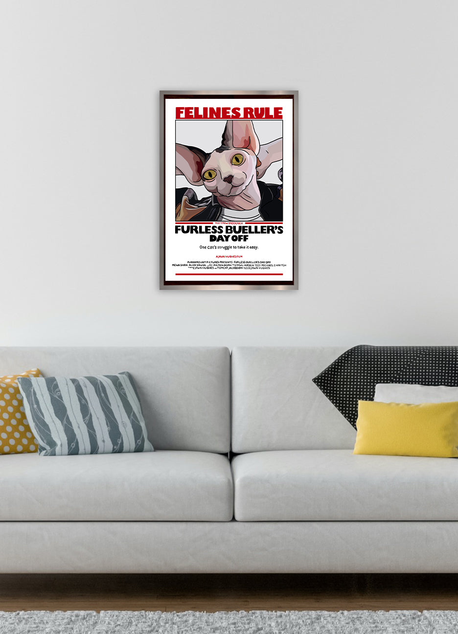 Furless Bueller's Day Off Unframed Print