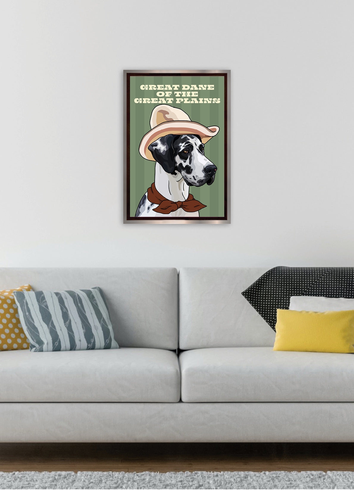 Great Dane of the Great Plains (Great Dane) Unframed Print
