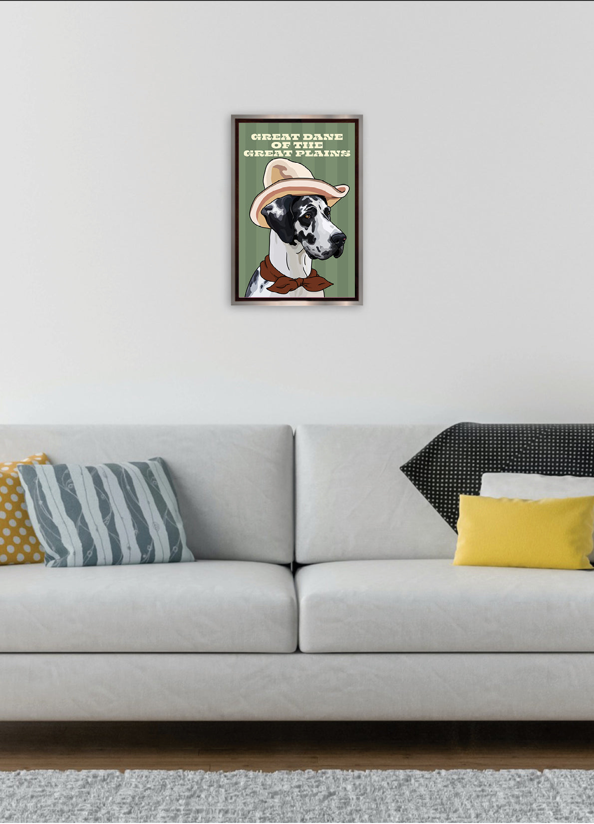 Great Dane of the Great Plains (Great Dane) Unframed Print