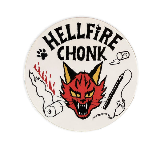 Hellfire Chonk 3" Vinyl Sticker
