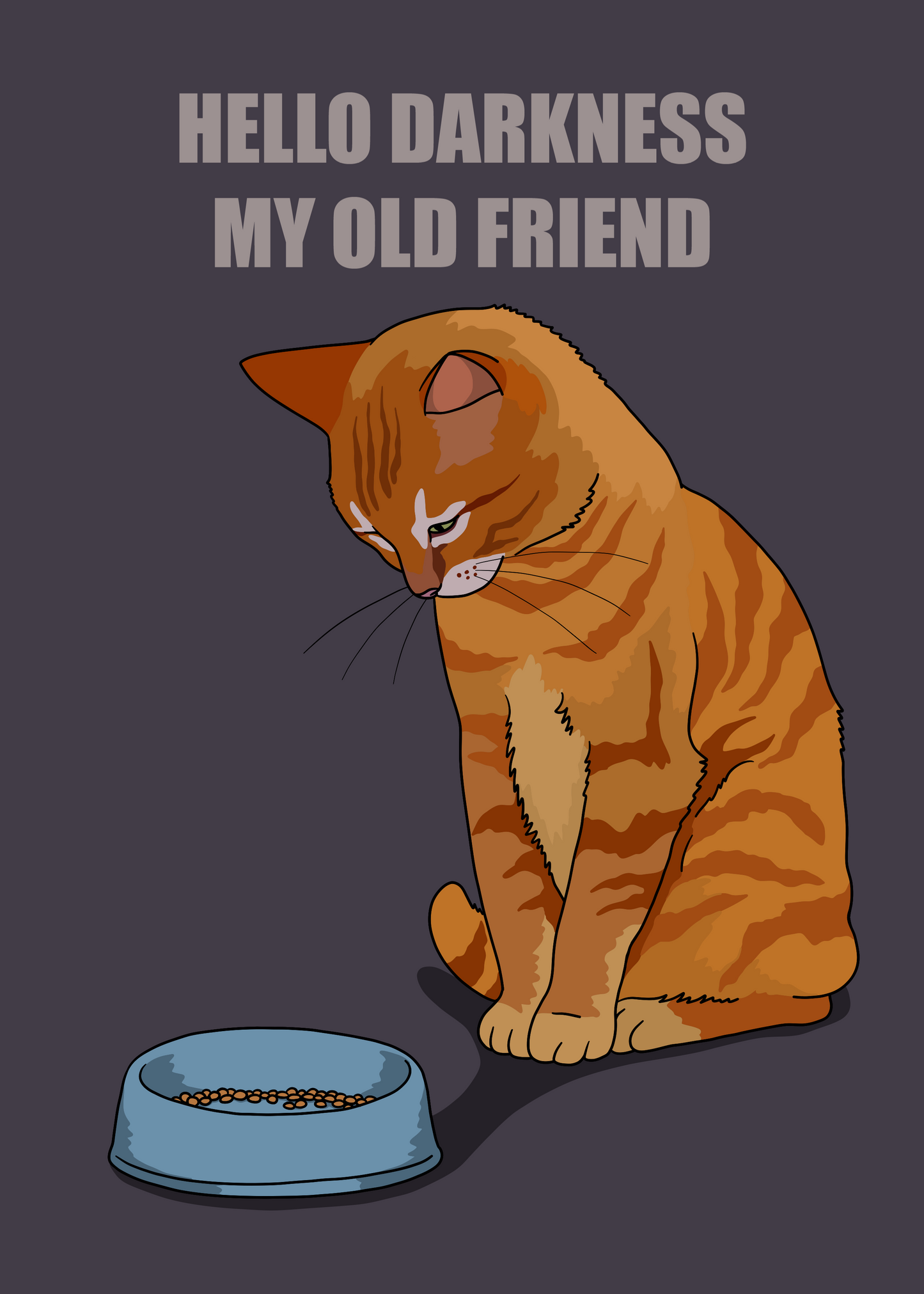 Hello Darkness My Old Friend Unframed Print