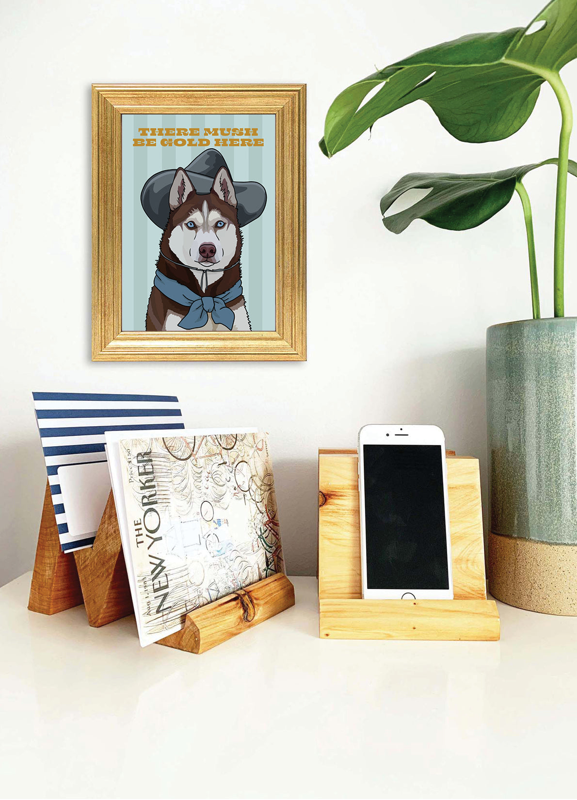 There Mush Be Gold Here (Husky) Unframed Print