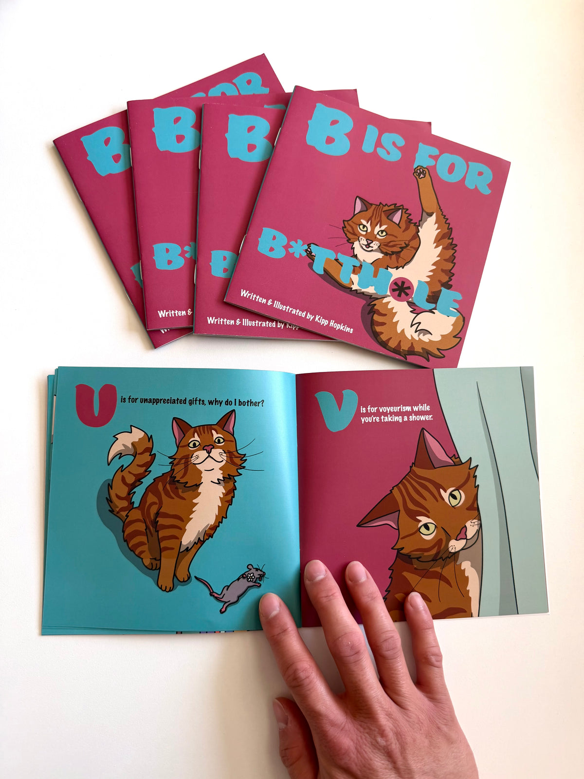 B Is For B*tthole: A Silly Feline Alphabet Poem by Kipp Hopkins