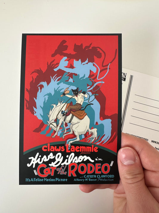 Cat of the Rodeo Postcard