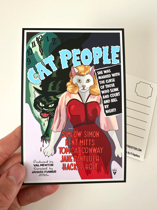 Cat People Postcard
