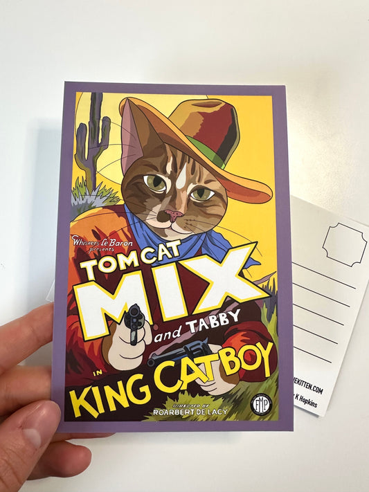 King Cat Boy Postcard