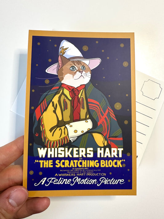 The Scratching Block Postcard