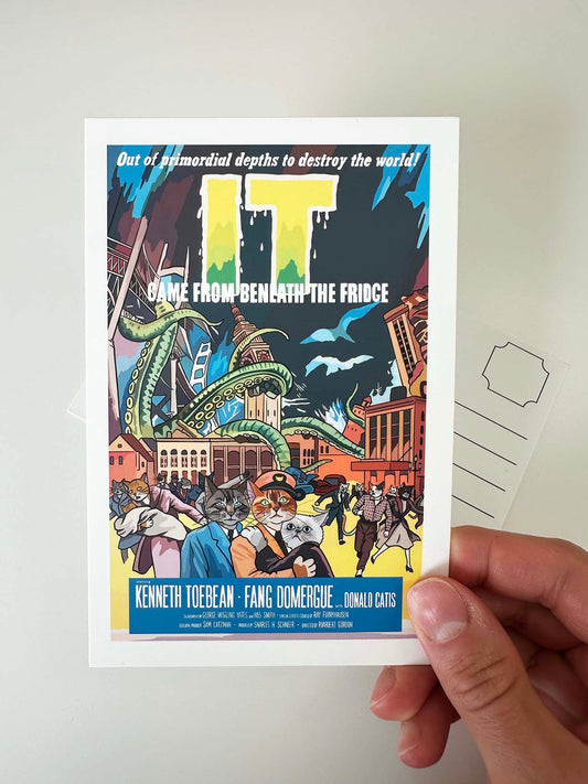 IT Came From Beneath the Fridge Postcard