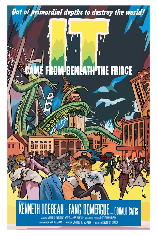 It Came From Beneath the Fridge Unframed Print