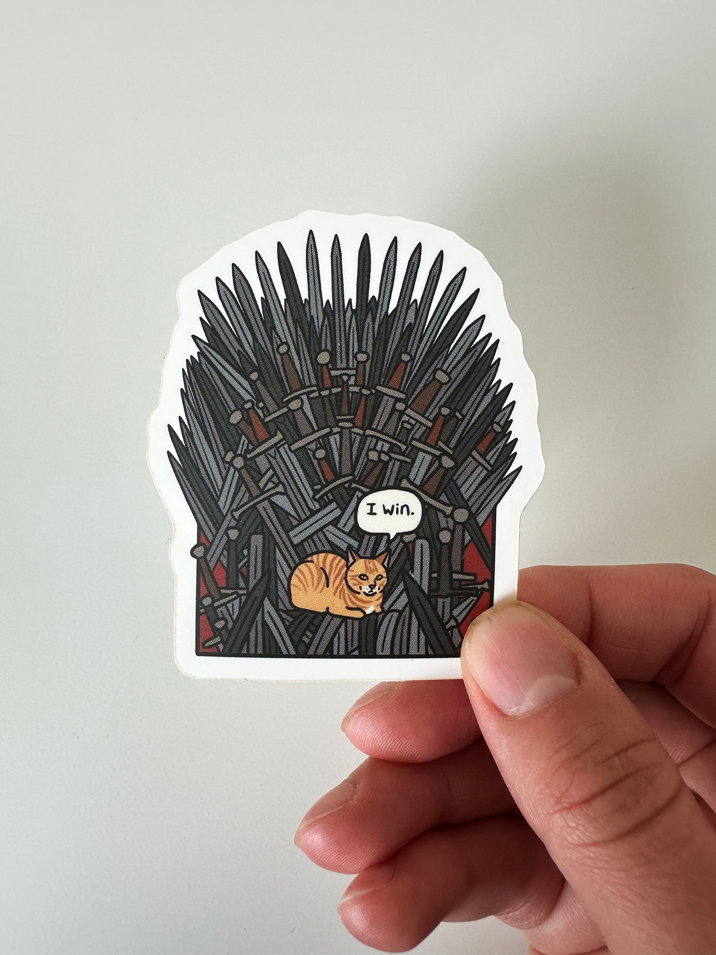 I Win, GOT Cat 3" Vinyl Sticker