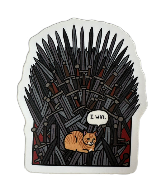 I Win, GOT Cat 3" Vinyl Sticker
