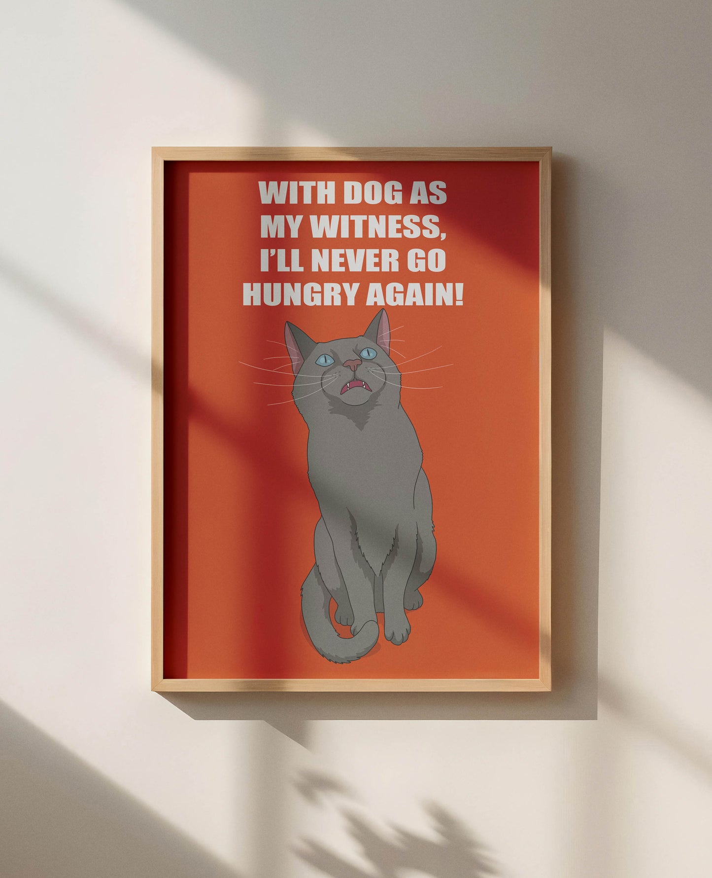 I'll Never Go Hungry Again! Unframed Print