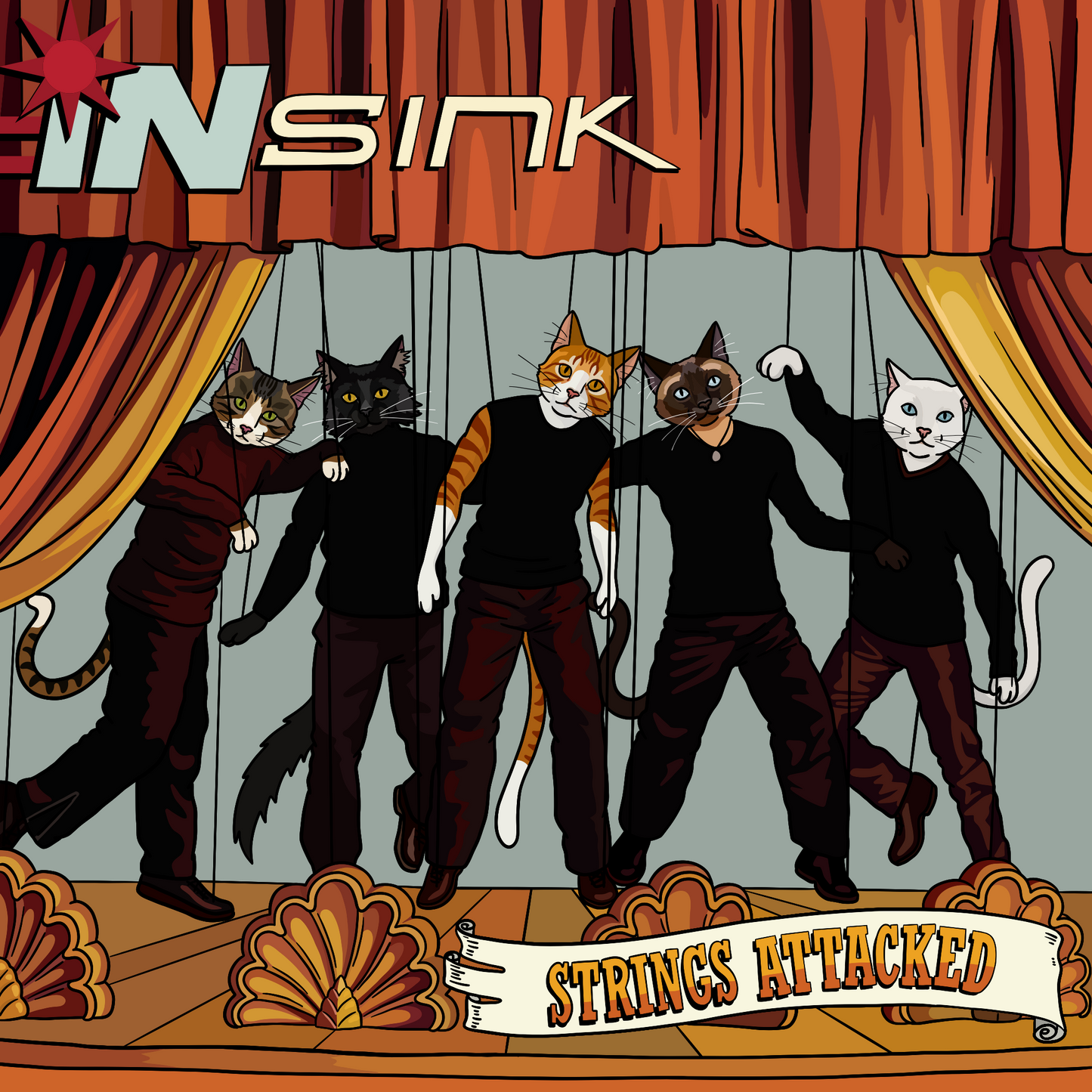 InSink Strings Attacked Unframed Print