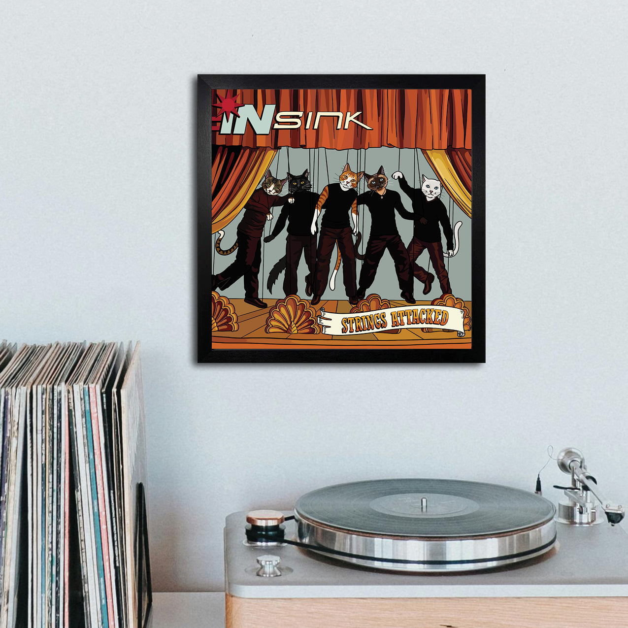 InSink Strings Attacked Unframed Print