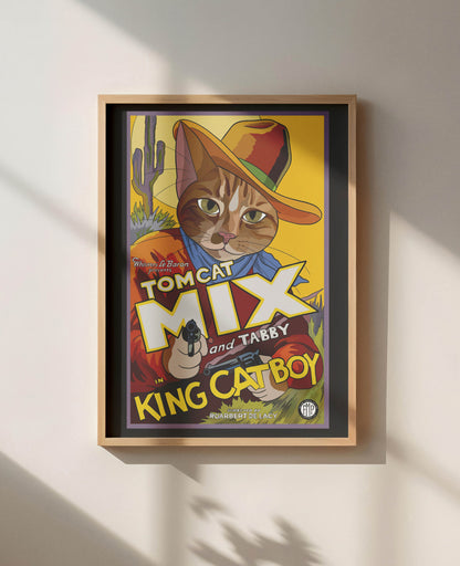 King Cat Boy Unframed Print