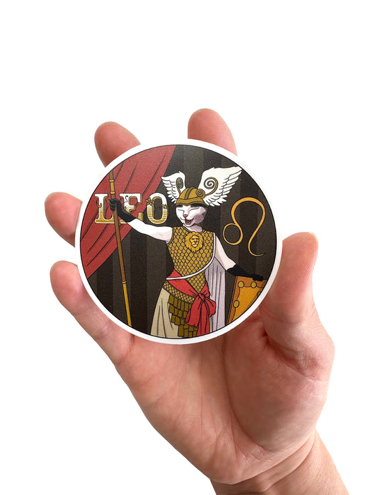 Leo Catstrology 3" Vinyl Sticker