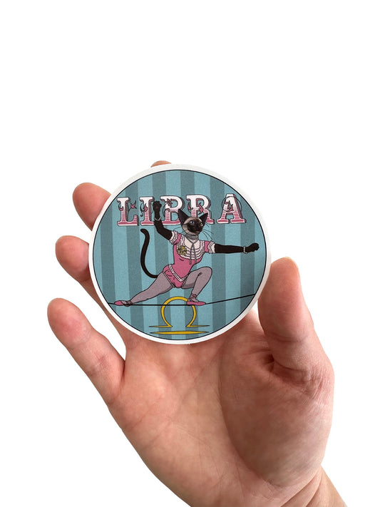 Libra Catstrology 3" Vinyl Sticker