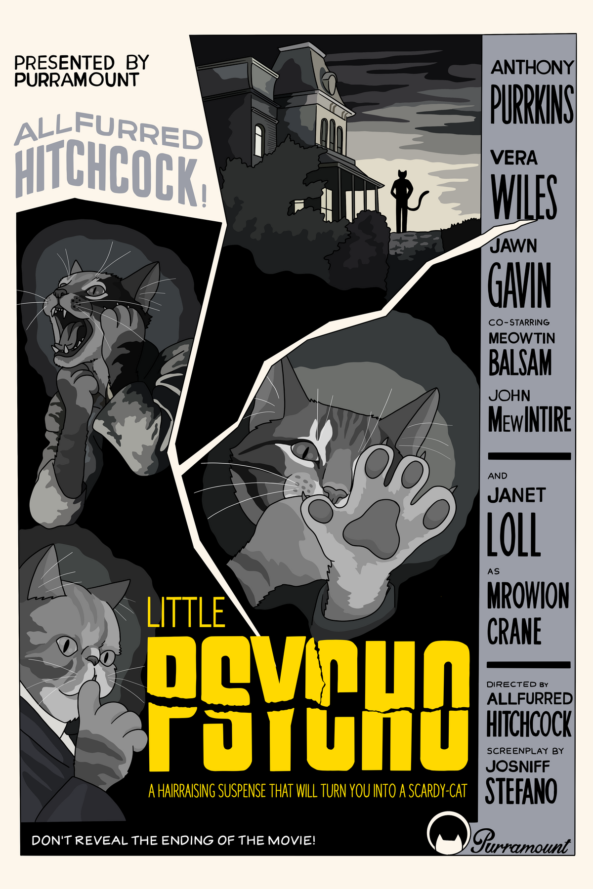 Little Psycho Unframed Print