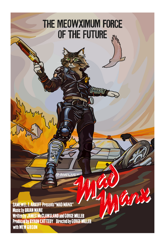 Mad Manx Unframed Print