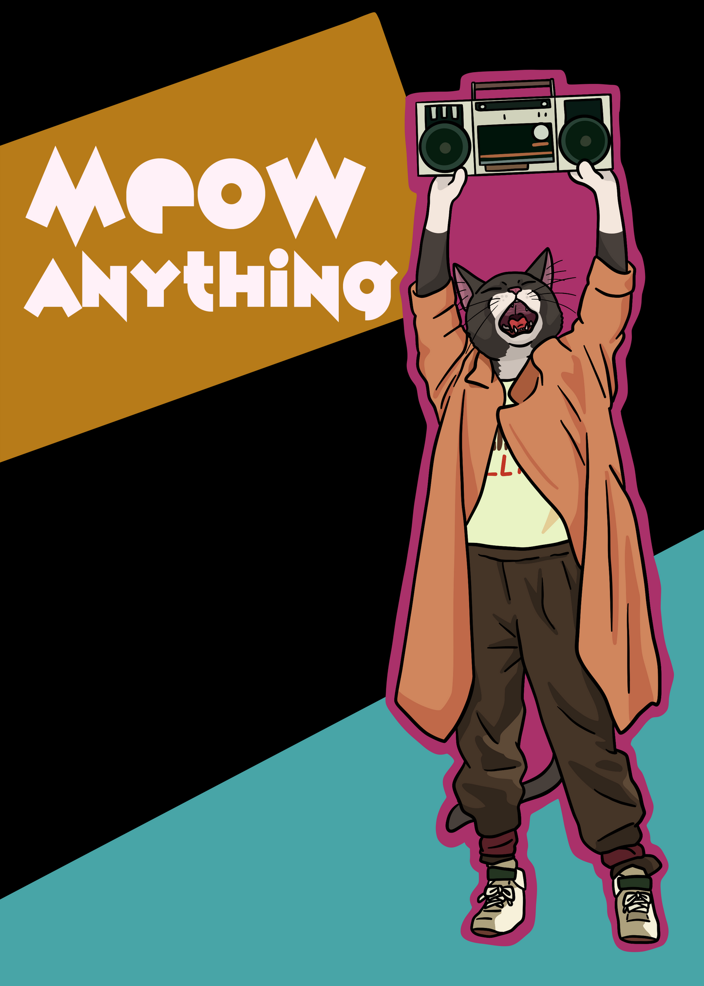 Meow Anything Unframed Print