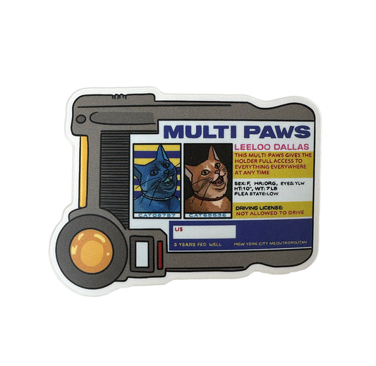 Multi Paws 3" Vinyl Sticker