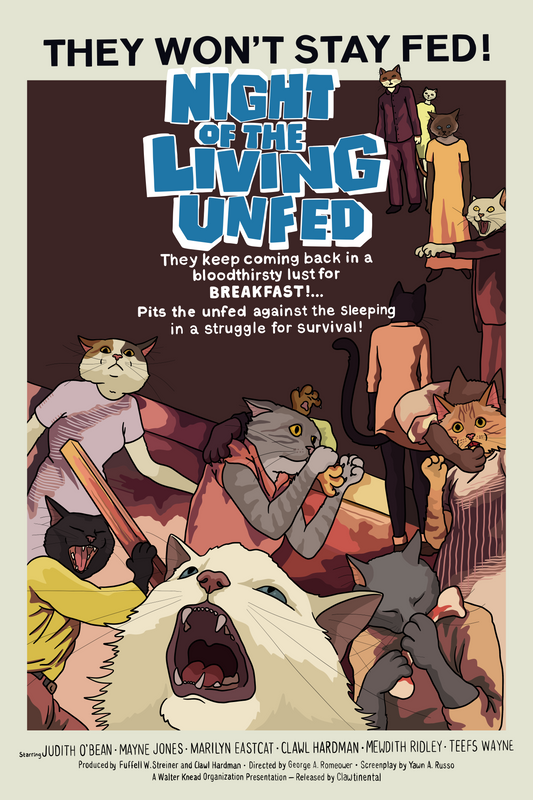Night of the Living Unfed Unframed Print