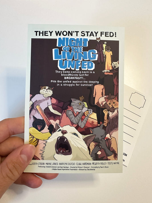 Night of the Living Unfed Postcard