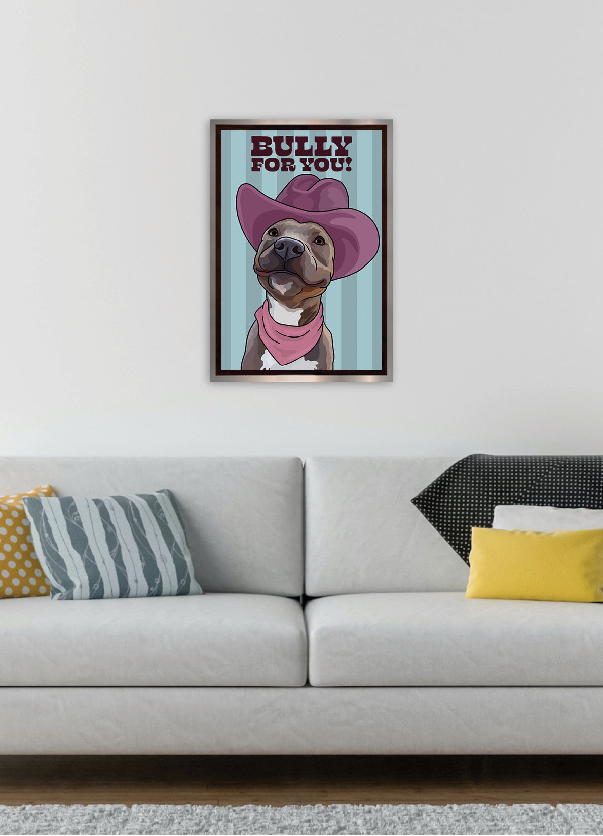 Bully for You (Pit Bull) Unframed Print