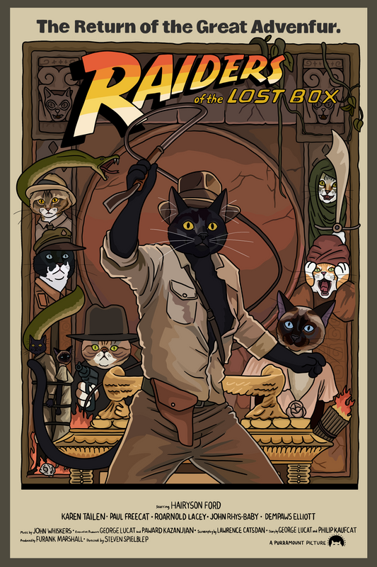 Raiders of the Lost Box Unframed Print