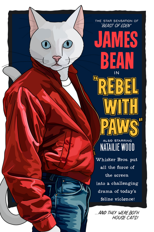 Rebel with Paws Unframed Print