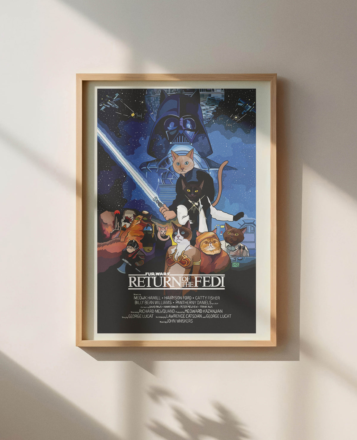 Fur Wars Return of the Fedi Unframed Print