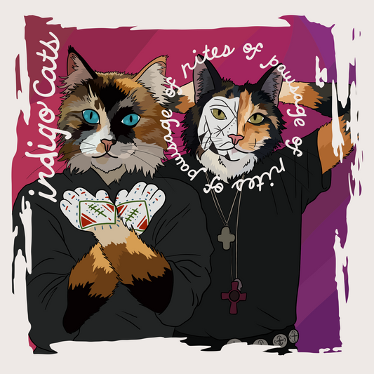 Indigo Cats Rites of Pawsage Unframed Print