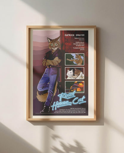 Road House Cat Unframed Print
