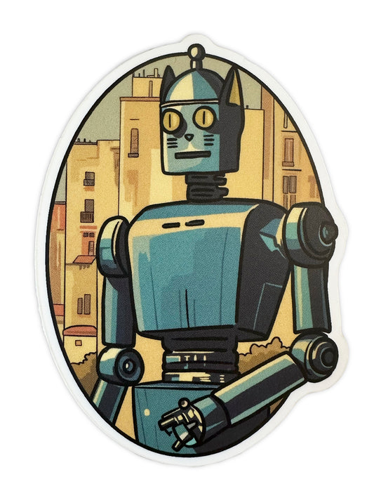 Robo-Cat 3" Vinyl Sticker